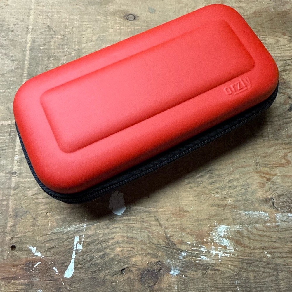 Red & White Orzly Hard Shell Switch Lite Case (poke ball)